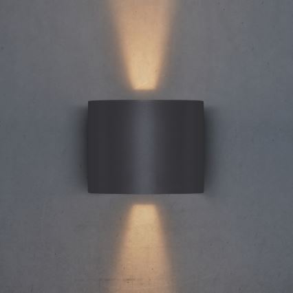 Brilagi - LED-ulkoseinävalaisin RONDO LED/6W/230V antrasiitti IP54
