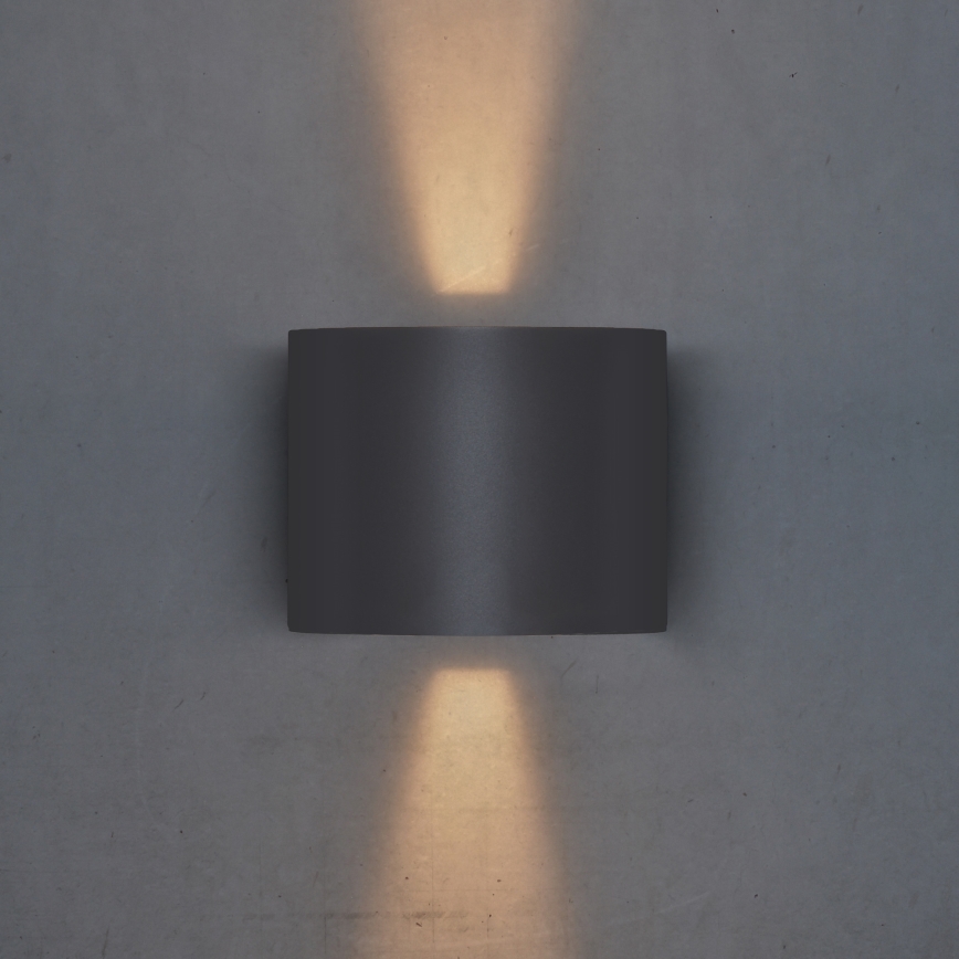 Brilagi - LED-ulkoseinävalaisin RONDO LED/6W/230V antrasiitti IP54