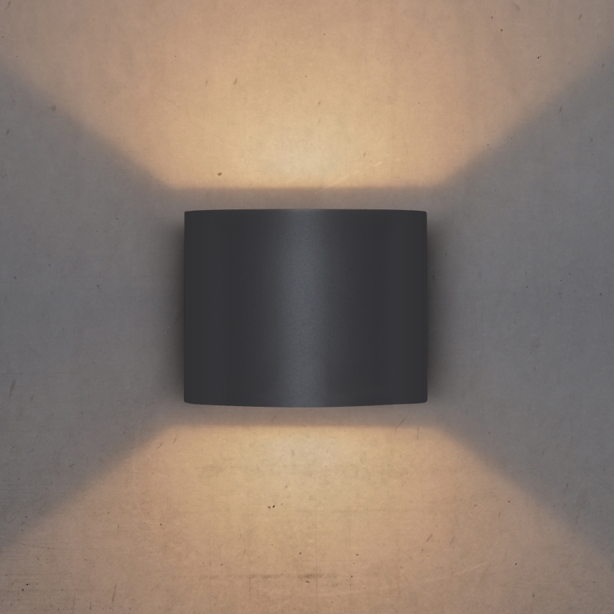 Brilagi - LED-ulkoseinävalaisin RONDO LED/6W/230V antrasiitti IP54