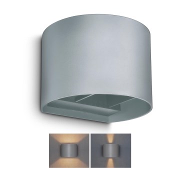 Brilagi - LED-ulkoseinävalaisin RONDO LED/6W/230V harmaa IP54