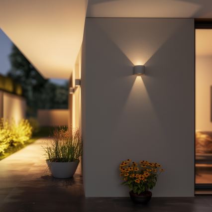 Brilagi - LED-ulkoseinävalaisin RONDO LED/6W/230V harmaa IP54