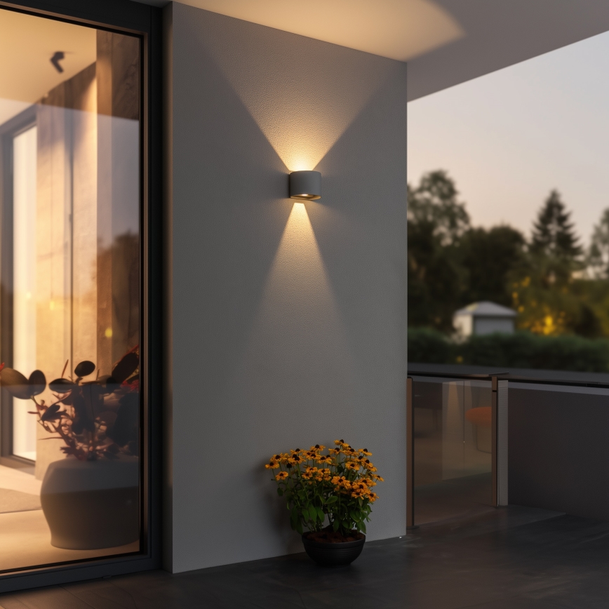 Brilagi - LED-ulkoseinävalaisin RONDO LED/6W/230V harmaa IP54