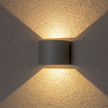 Brilagi - LED-ulkoseinävalaisin RONDO LED/6W/230V harmaa IP54
