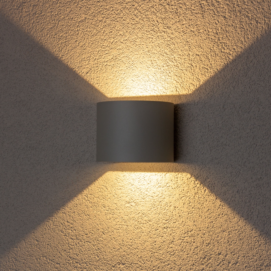 Brilagi - LED-ulkoseinävalaisin RONDO LED/6W/230V harmaa IP54