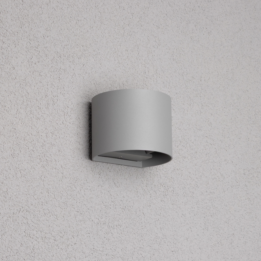 Brilagi - LED-ulkoseinävalaisin RONDO LED/6W/230V harmaa IP54