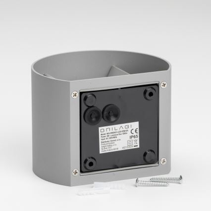 Brilagi - LED-ulkoseinävalaisin RONDO LED/6W/230V harmaa IP54