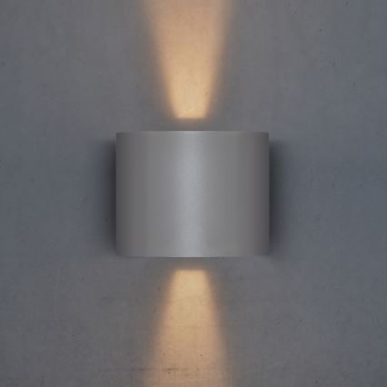 Brilagi - LED-ulkoseinävalaisin RONDO LED/6W/230V harmaa IP54