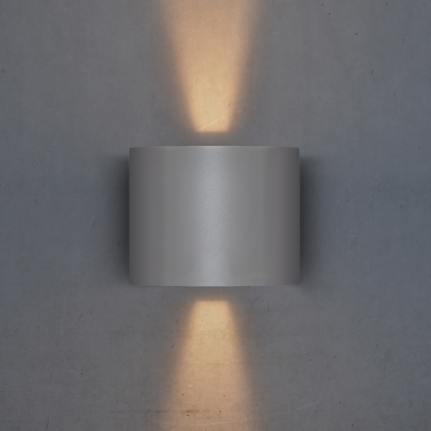 Brilagi - LED-ulkoseinävalaisin RONDO LED/6W/230V harmaa IP54