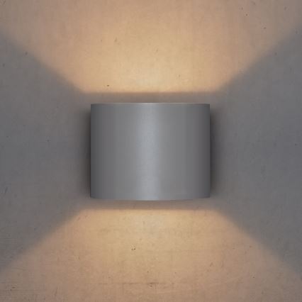 Brilagi - LED-ulkoseinävalaisin RONDO LED/6W/230V harmaa IP54