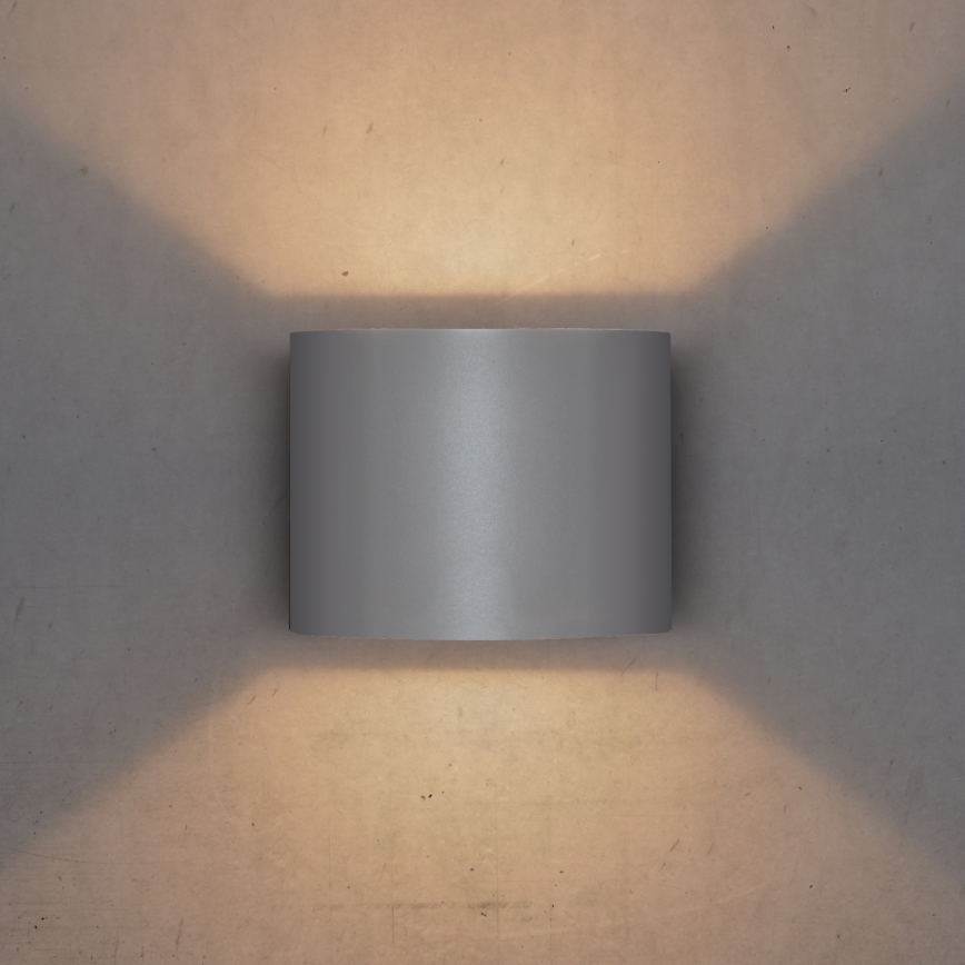 Brilagi - LED-ulkoseinävalaisin RONDO LED/6W/230V harmaa IP54