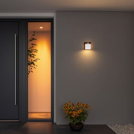 Brilagi - LED-ulkovaloseinävalaisin liiketunnistimella TERNI LED/12W/230V musta IP44