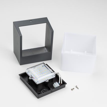 Brilagi - LED-ulkoseinävalaisin TERNI LED/12W/230V antrasiitti IP44