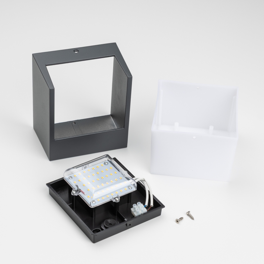 Brilagi - LED-ulkoseinävalaisin TERNI LED/12W/230V antrasiitti IP44