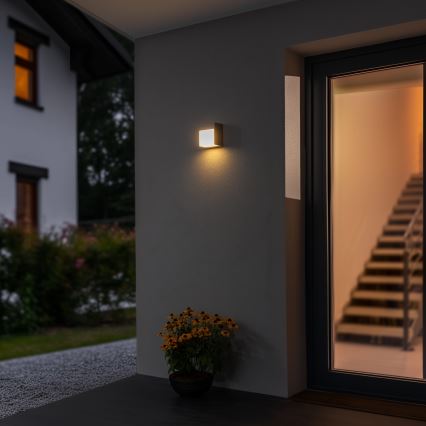 Brilagi - LED-ulkoseinävalaisin TERNI LED/12W/230V harmaa IP44