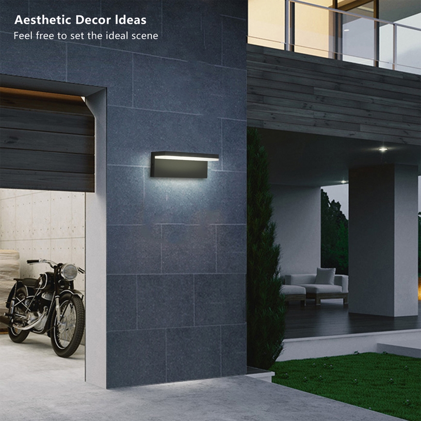 Brilagi - LED-ulkoseinävalaisin TESSI LED/10W/230V musta IP54