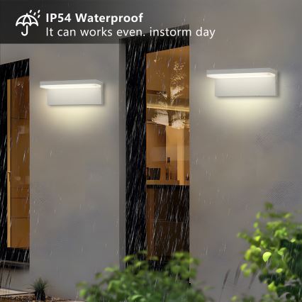 Brilagi - LED-ulkoseinävalaisin TESSI LED/10W/230V valkoinen IP54