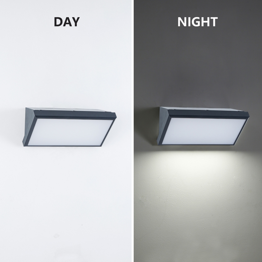 Brilagi - LED-ulkoseinävalaisin TRIANGLE LED/20W/230V antrasiitti IP65