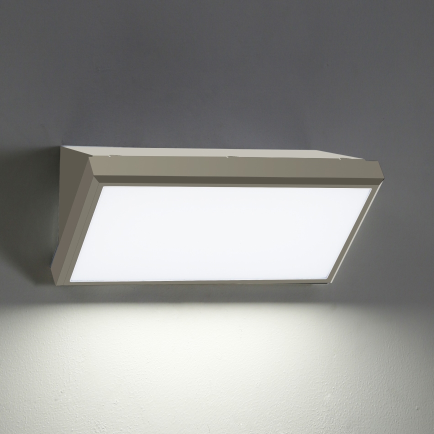 Brilagi - LED-ulkoseinävalaisin TRIANGLE LED/20W/230V harmaa IP65