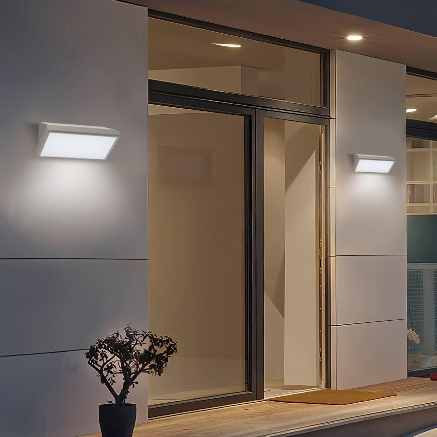 Brilagi - LED-ulkoseinävalaisin TRIANGLE LED/20W/230V harmaa IP65