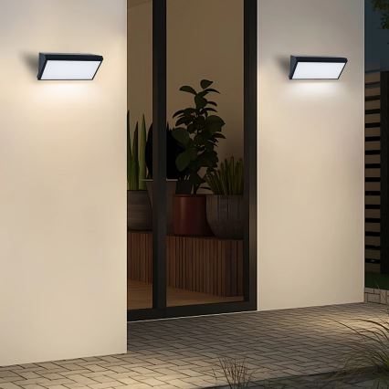 Brilagi - LED-ulkoseinävalaisin TRIANGLE LED/20W/230V 3000/4000/6500K musta IP65