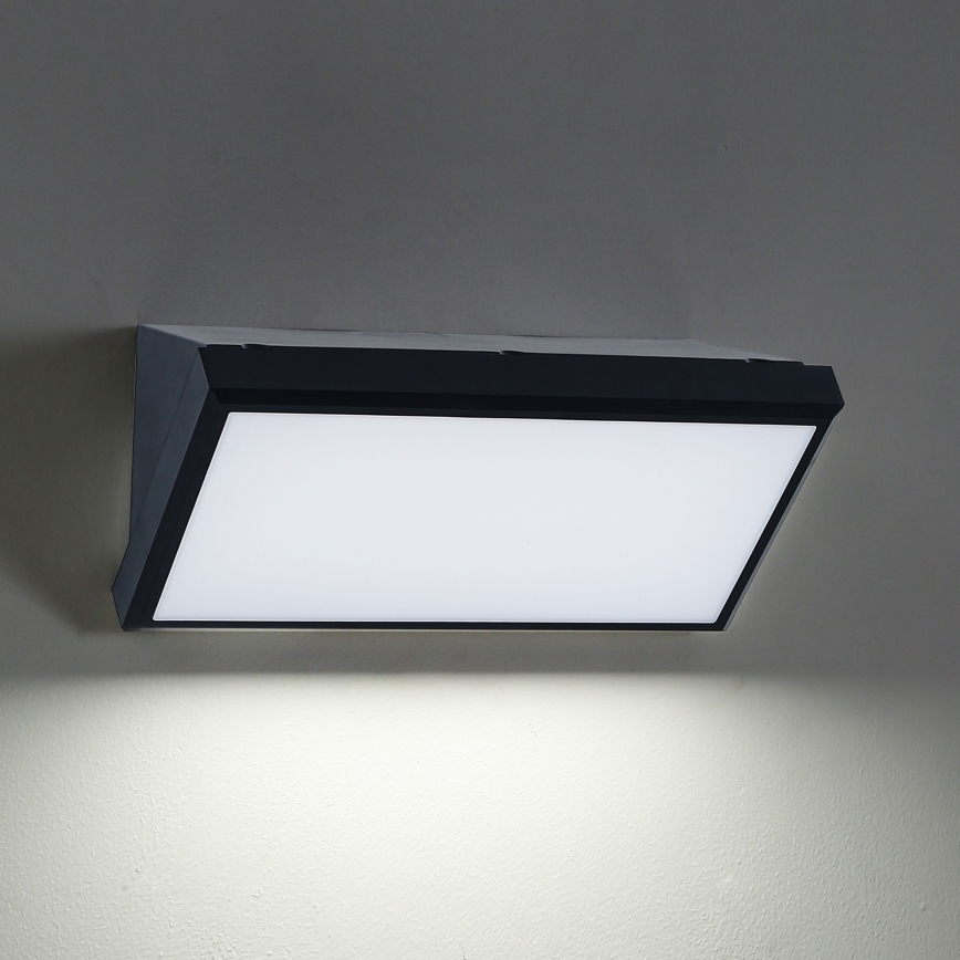Brilagi - LED-ulkoseinävalaisin TRIANGLE LED/20W/230V musta IP65