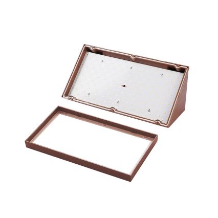 Brilagi - LED-ulkoseinävalaisin TRIANGLE LED/20W/230V, ruskea, IP65