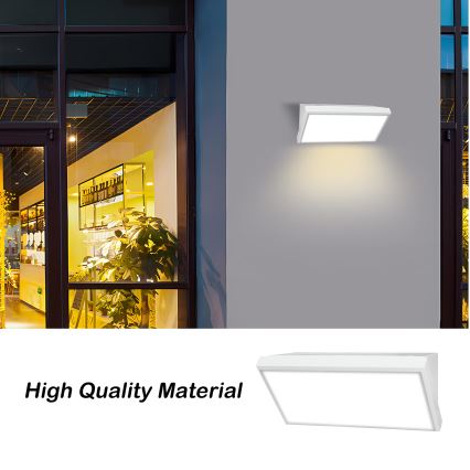 Brilagi - LED-ulkoseinävalaisin TRIANGLE LED/20W/230V valkoinen IP65