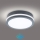 Brilagi - LED-ulkovalaisin anturilla BENE LED/18W/230V halkaisija 22 cm antrasiitti IP54