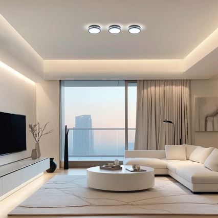 Brilagi - LED-ulkovalaisin anturilla BENE LED/18W/230V halkaisija 22 cm antrasiitti IP54