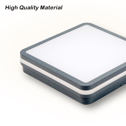 Brilagi - LED-ulkovalaisin anturilla BENE LED/24W/230V 26x26 cm antrasiitti IP54