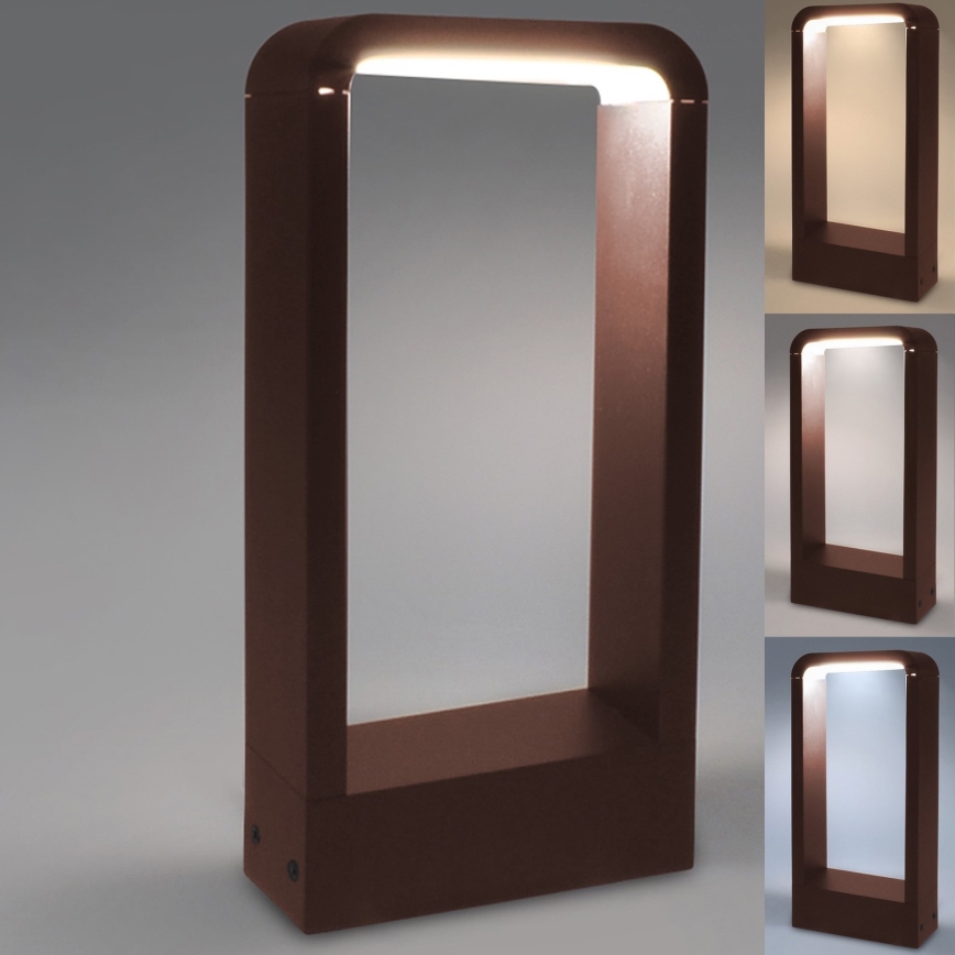 Brilagi - LED ulkovalaisin BARI LED/7W/230V 3000/4000/6000K ruskea IP54 30 cm