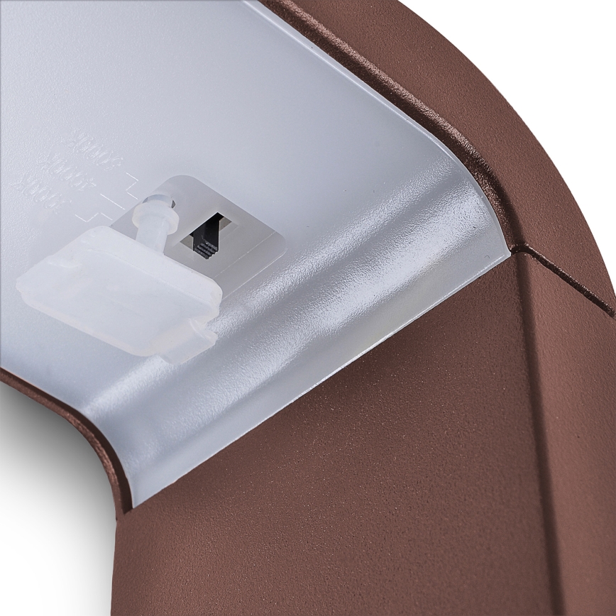 Brilagi - LED ulkovalaisin BARI LED/7W/230V 3000/4000/6000K ruskea IP54 30 cm