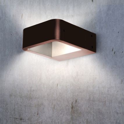 Brilagi - LED-ulkoseinävalaisin BARI LED/7W/230V 3000/4000/6000K ruskea IP54