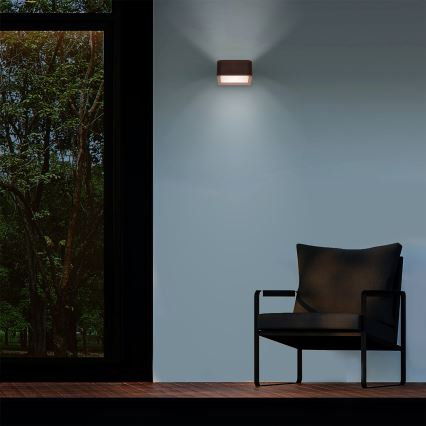 Brilagi - LED-ulkoseinävalaisin BARI LED/7W/230V 3000/4000/6000K ruskea IP54