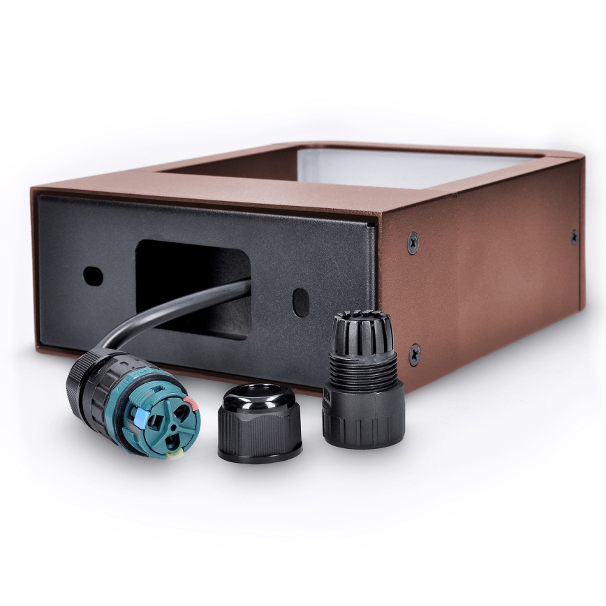 Brilagi - LED-ulkoseinävalaisin BARI LED/7W/230V 3000/4000/6000K ruskea IP54