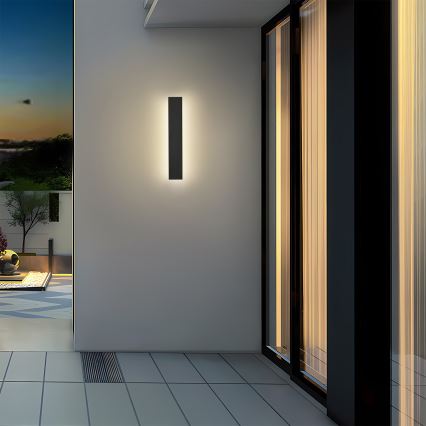 Brilagi - LED ulkoseinävalaisin LINEAR LED/8W/230V 3000K IP65 30 cm musta CRI 90