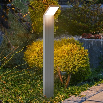 Brilagi - LED-ulkovalaisin RIANO LED/8W/230V, hopea, IP65