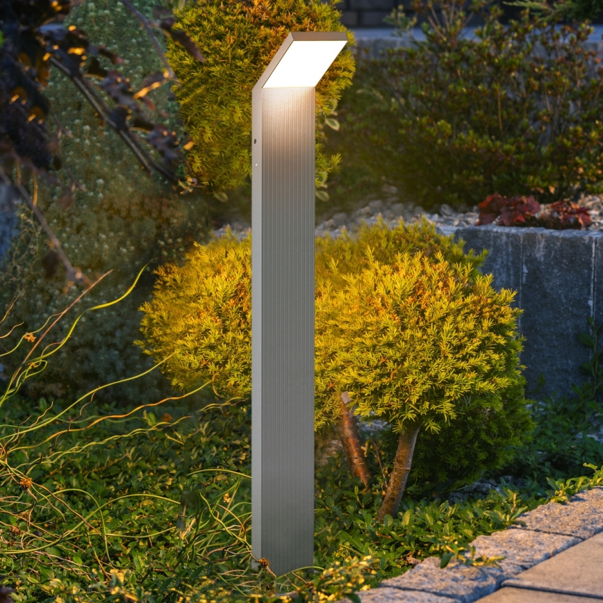 Brilagi - LED-ulkovalaisin RIANO LED/8W/230V, hopea, IP65