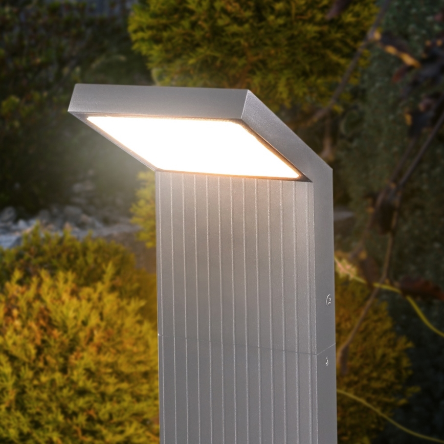 Brilagi - LED-ulkovalaisin RIANO LED/8W/230V, hopea, IP65