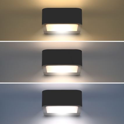 Brilagi - LED-ulkoseinävalaisin BARI LED/7W/230V 3000/4000/6000K antrasiitti IP54