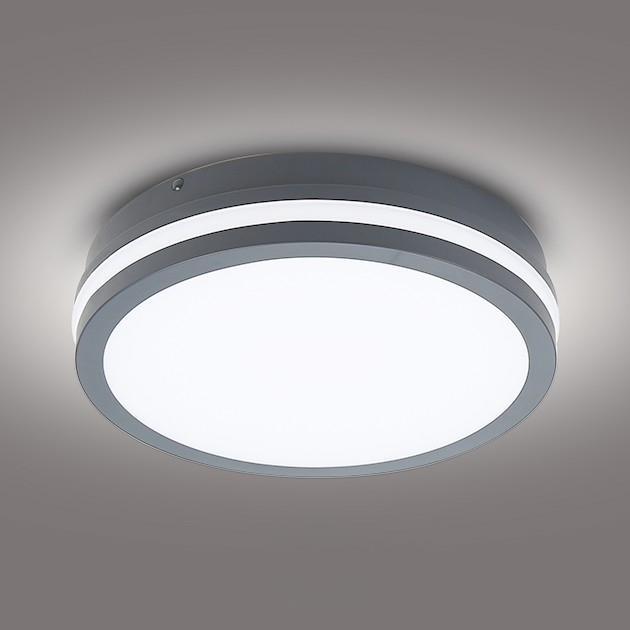 Brilagi - LED-ulkovalo BENE LED/24W/230V halkaisija 26 cm antrasiitti IP54