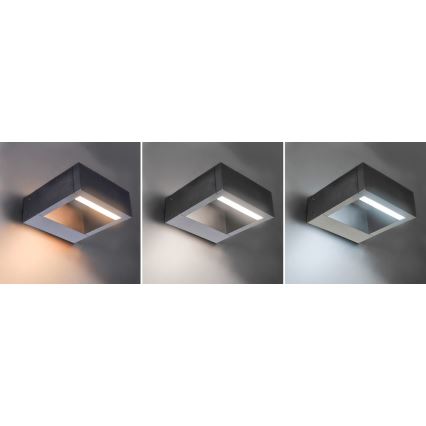 Brilagi - LED-ulkoseinävalaisin RAGUSA LED/7W/230V 3000/4000/6000K antrasiitti IP54