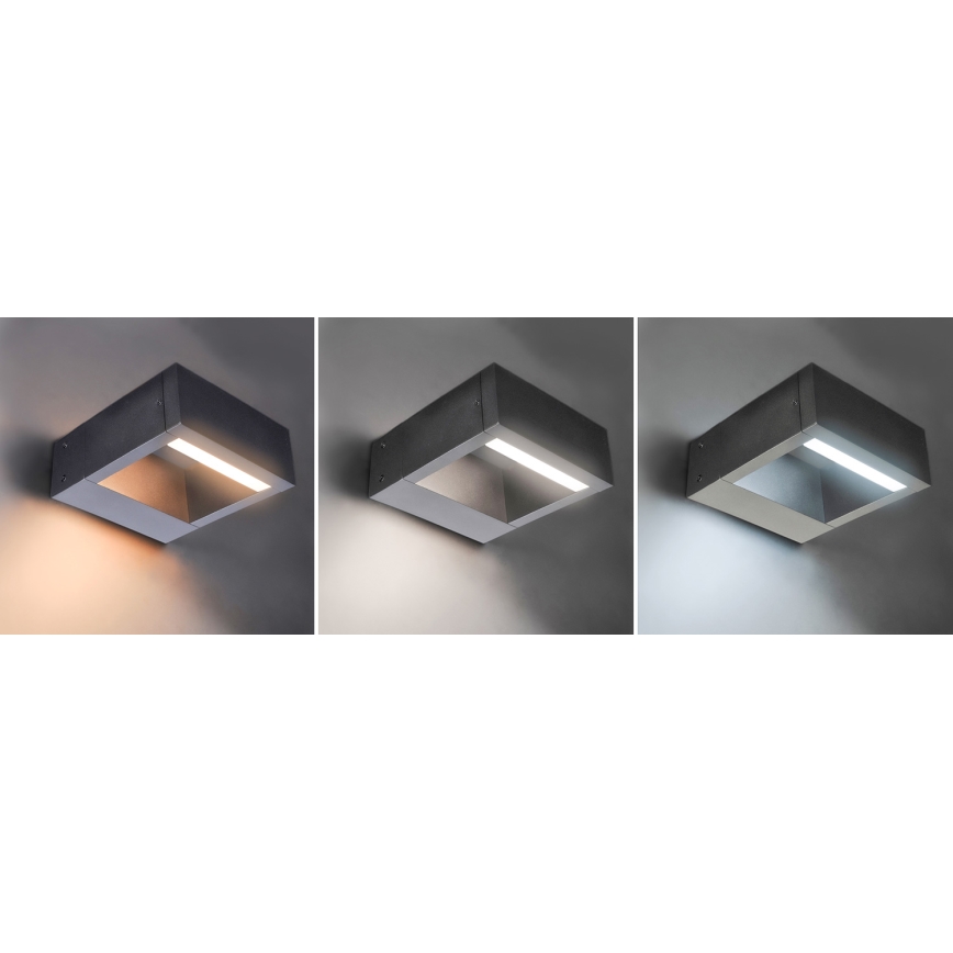 Brilagi - LED-ulkoseinävalaisin RAGUSA LED/7W/230V 3000/4000/6000K antrasiitti IP54