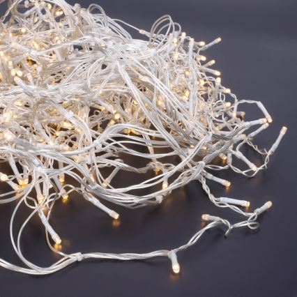 Brilagi - LED-ulkovaloverho, 360 LED, 8 toimintoa, 14 m, IP44, lämmin valkoinen, jääpuikkovalot