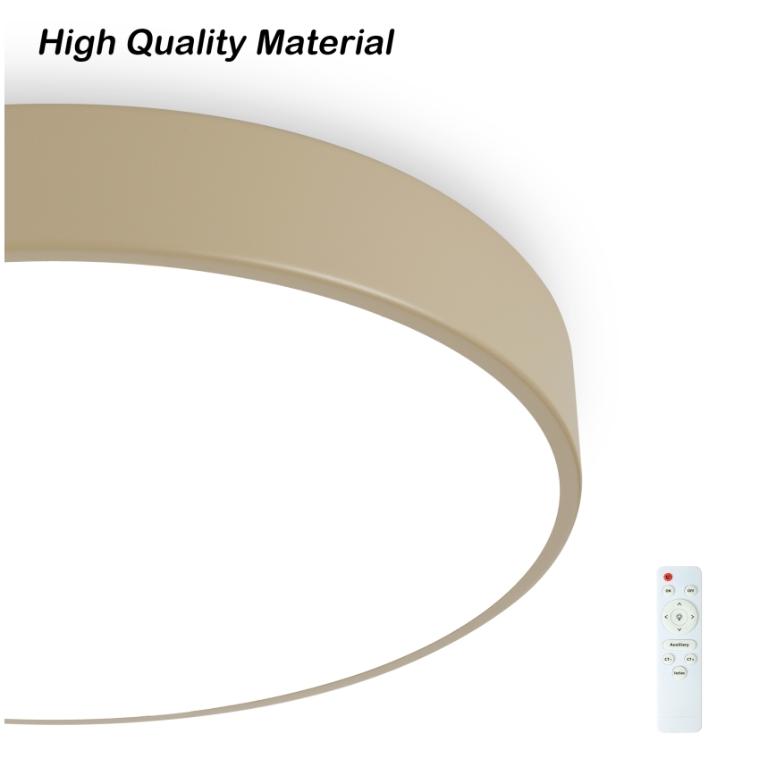 Brilagi - LED Himmennettävä kattovalaisin POOL LED/48W/230V 3000-6000K, halkaisija 40 cm, beige + kaukosäätö