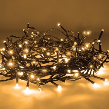 Brilagi - LED Valoketju ulkokäyttöön 100xLED/2 toimintoa 15m IP44  lämmin valkoinen