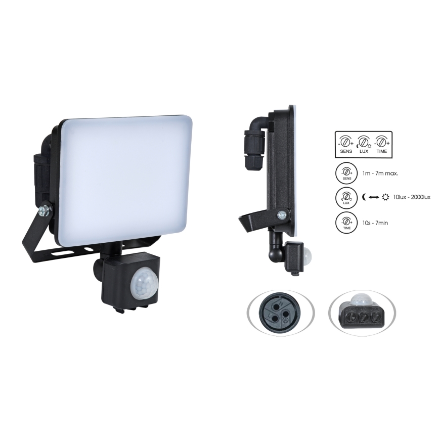 Brilagi - LED-valonheitin anturilla ELARA PRO LED/100W/230V IP65