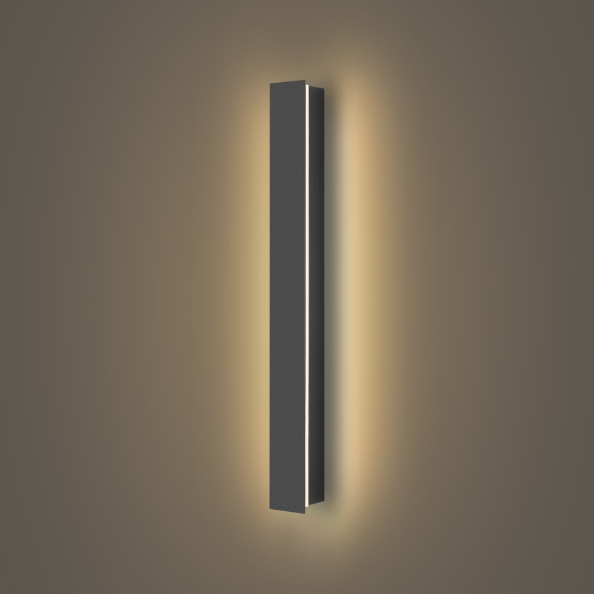 Brilagi - LINEAR LED ulkoseinävalaisin 12W/230V 3000K IP65 50 cm antrasiitti