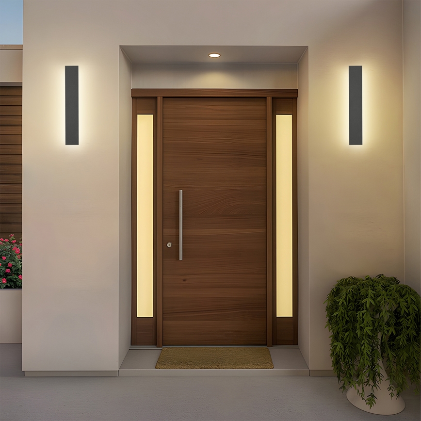 Brilagi - LINEAR LED ulkoseinävalaisin LED/8W/230V 4000K IP65 30 cm antrasiitti CRI 90