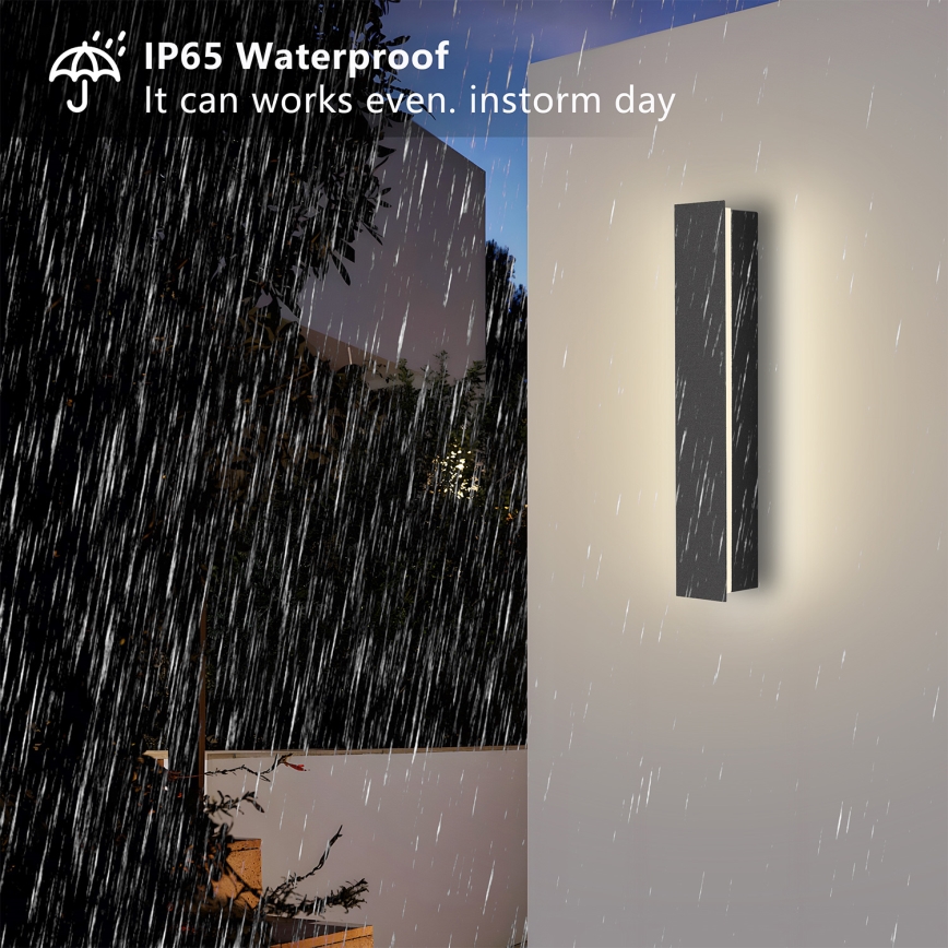 Brilagi - LINEAR LED ulkoseinävalaisin LED/8W/230V 4000K IP65 30 cm antrasiitti CRI 90